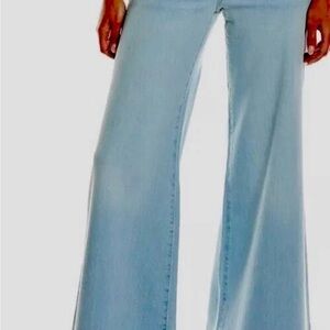 Frame Denim Sky Blue Wide Leg Jeans Sz 24, excellent condition